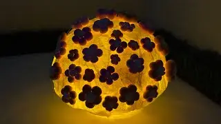 How to make a FLOATING moon | balloon lamp light  making diy | felacia