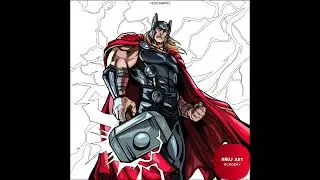 Colouring Thor #marval #shorts #AnujArtsAcademy