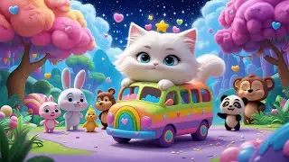 LITTLE KITTY ADVENTURE SONG | KIDS ANIMATED VIDEO SONG | FUN FOLK TALES | TODDLERS MUSIC 😺😸🎊