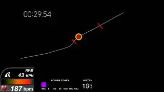 Strava Segment sprint data overlay