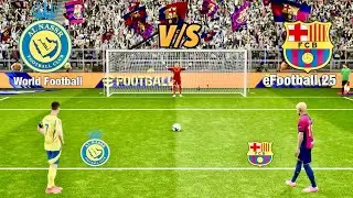 Penalty Shootout , FC Barcelona vs AL Nassr | FCB vs NSR Highlights | eFootball