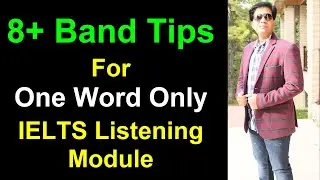 8+ Band Tips for ONE WORD ONLY in IELTS Listening By Asad Yaqub