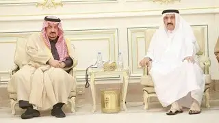 أبناء الأمير متعب بن عبدالعزيز يستقبل المعزين بوفاة والده في قصر رحمه الله