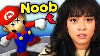 Teaching Cinna how to speedrun Super Mario 64