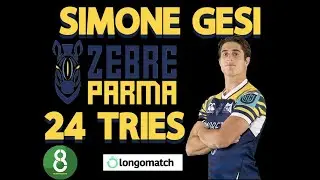 SIMONE GESI ALL 24 TRIES SO FAR  | TOP TRY SCORER  @ZebreRugbyClub