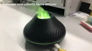 Volcano Aroma Diffuser Ultrasonic Humidifier Led Color Flame Effect Ultrasonic Aroma Oil Diffuser