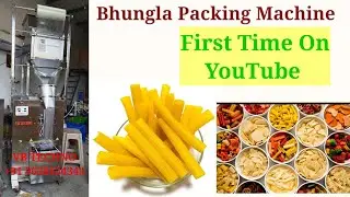 Yellow Pipe Finger ( Bhungla ) Fryums Packing Machine | Fryums,Namkeen, SnackS Packing Machine