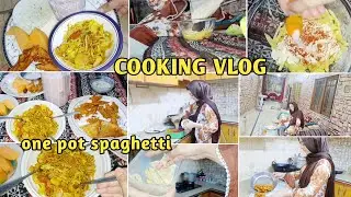 ONE POT SPAGHETTI | IFTARI PREP | COOKING VLOG