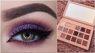 Purple Gittery Eye Makeup Tutorial ✨