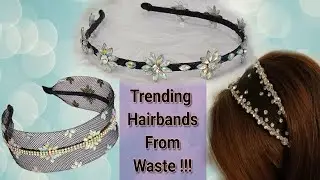 Hair Accessories Making | Hairband Diy | Hairband Making At Home #diyaccessories #youtubevideo #diy