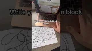 Cute and easy: Name scribble art!