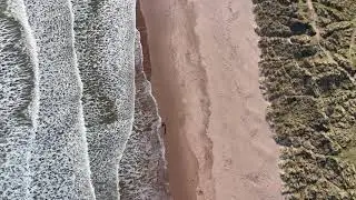 4K Drone footage Lunan Bay Beach , Scotland