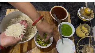 Super Crispy Aloo Tikki Chat With 2types Chutney  || Street Food |