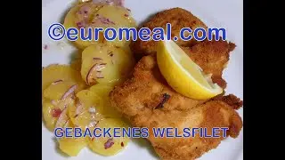 Goldbraun gebackenes, saftiges Welsfilet - euromeal.com