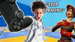 Trolling the Most Angry Kid on Creative Fills (HE THROWS HIS CONTROLLER)