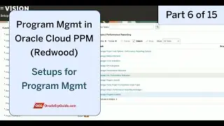 Setups for Program Management (Part 6 of 15) | Oracle Fusion PPM Cloud (Redwood)