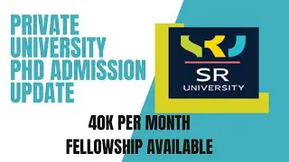 Private University PhD Admission 2024 #phdadmissions #latestphdform