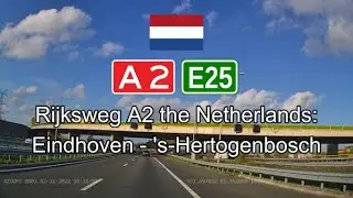 The Netherlands rijksweg A2: Eindhoven - 's-Hertogenbosch