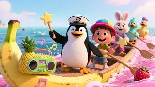 Row Row Your Banana Boat Through Strawberry Seas | Fun Fruit Adventure Rhyme for Kids