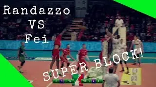 Lezioni di volley: il doppio muro a uno di Randazzo su Fei!