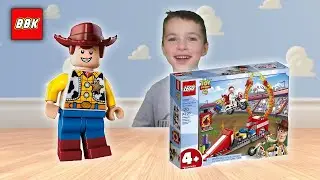 LEGO Disney Pixar&rsquo;s Toy Story Duke Caboom&rsquo;s Stunt Show 10767 Speed Build Review with Noah