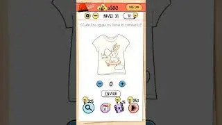 Nivel 31 Brain test |&iquest; Cu&aacute;ntos agujeros tiene la camisa?