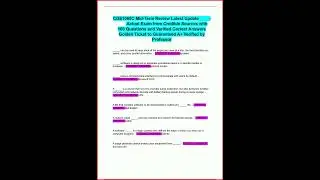 Cgs1060C Midterm Review Latest Update Actual Exam From Credi video