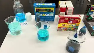 Blue Dyes & Hydrogen Peroxide Reactions for Spectrophotometery #kinetics #rateofreaction #smartphone
