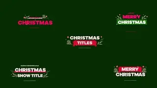 Best Christmas Titles After Effects Template