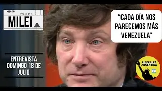 JAVIER MILEI: HABLA DE TODO: JUNTOS POR EL CARGO, INFLACION, CUBA, VENEZUELA, IMPERDIBLE