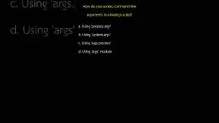 How do you access command line arguments in a Node js script