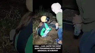 kisah kehidupan Mbak ojol Menerima order di kuburan #trending #grab #gojek #fenomenaOjol #kisahhoror