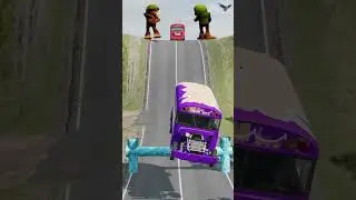 &lrm; 💥 &iquest;Bus vs Barrera? &iexcl;Impacto BeamNG! #shorts #beamng #autob&uacute;s