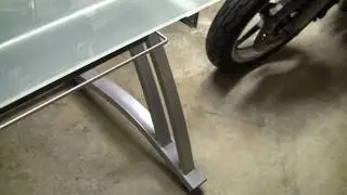 Z-Line&reg; Matrix 60inch Glass Computer Desk