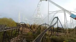 SAW THORPE PARK FRONT ROW POV.
