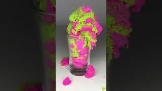 #ASMR Satisfying and Relaxing Crunchy Drop and Squish Kinetic Sand Part 74  #shorts