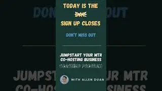 Co-Hosting Coaching Program - Today is the Day