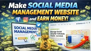 Make Social Media Management & Marketing Website | Create social media management website