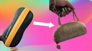Sunglasses case to designer clutch diy| Old glasses case reuse idea | Best out of waste