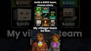 Choose Your Minecraft Team With $1000! 😂💎