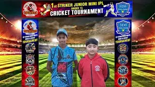 🔴Striker Mumbai Champions Vs Striker Rcb  1st Striker Junior Mini Ipl U15 Cricket Tournament