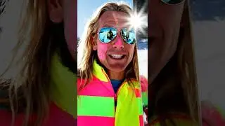 Ski Bob neon zinc sunscreen war paint