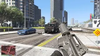 GTA 5 - Franklin's FIB Bureau Roofsite Massacre + Ten Star Escape [R.D.E 4.1.2]