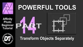 Transform Separately | Part 14 Power tools Affinity Photo beginner tutorial.