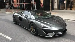 McLaren 570s Spider LAUNCH CONTROL + Exhaust Sound And Acceleration | Supercars Of London 2020