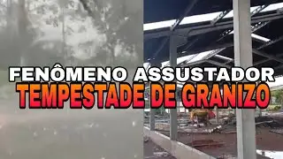 TEMPESTADE GRANIZO DESTRUI&Ccedil;&Atilde;O PR / GRANIZO DE 100 GRAMAS ASSUSTA MORADORES !!