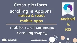 Cross-platform scrolling in Appium | using mobile: scroll command | using Swipe()