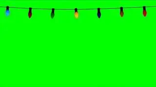 Green Screen and Black Screen Christmas Lights video effects