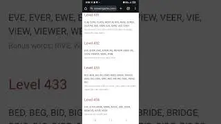 Word Trip level 310 to 610