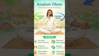Anulom Vilom Pranayama #shorts #pranayama #anulomvilom #yoga #innerpeace